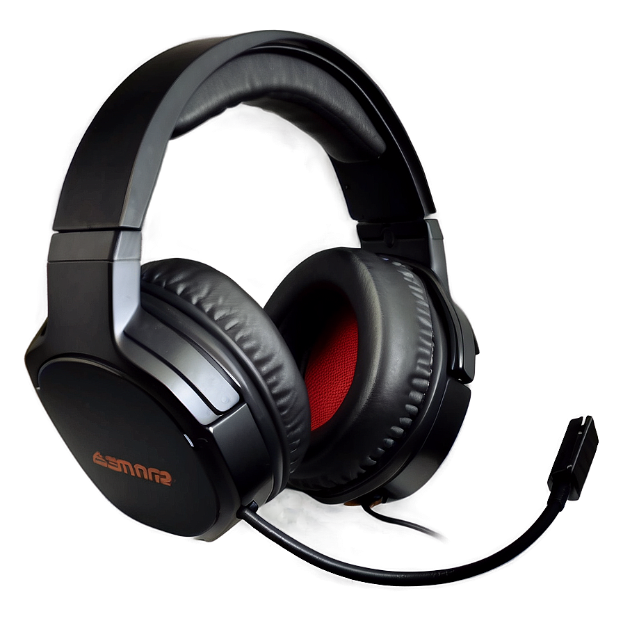 All-black Gaming Headset Png 05252024 PNG image