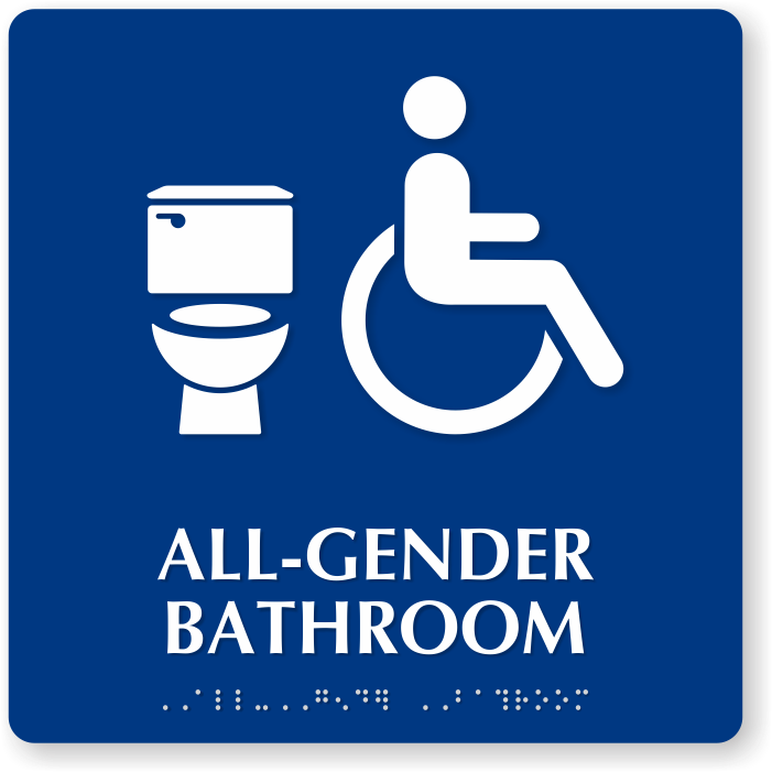 All Gender Bathroom Sign Accessibility PNG image