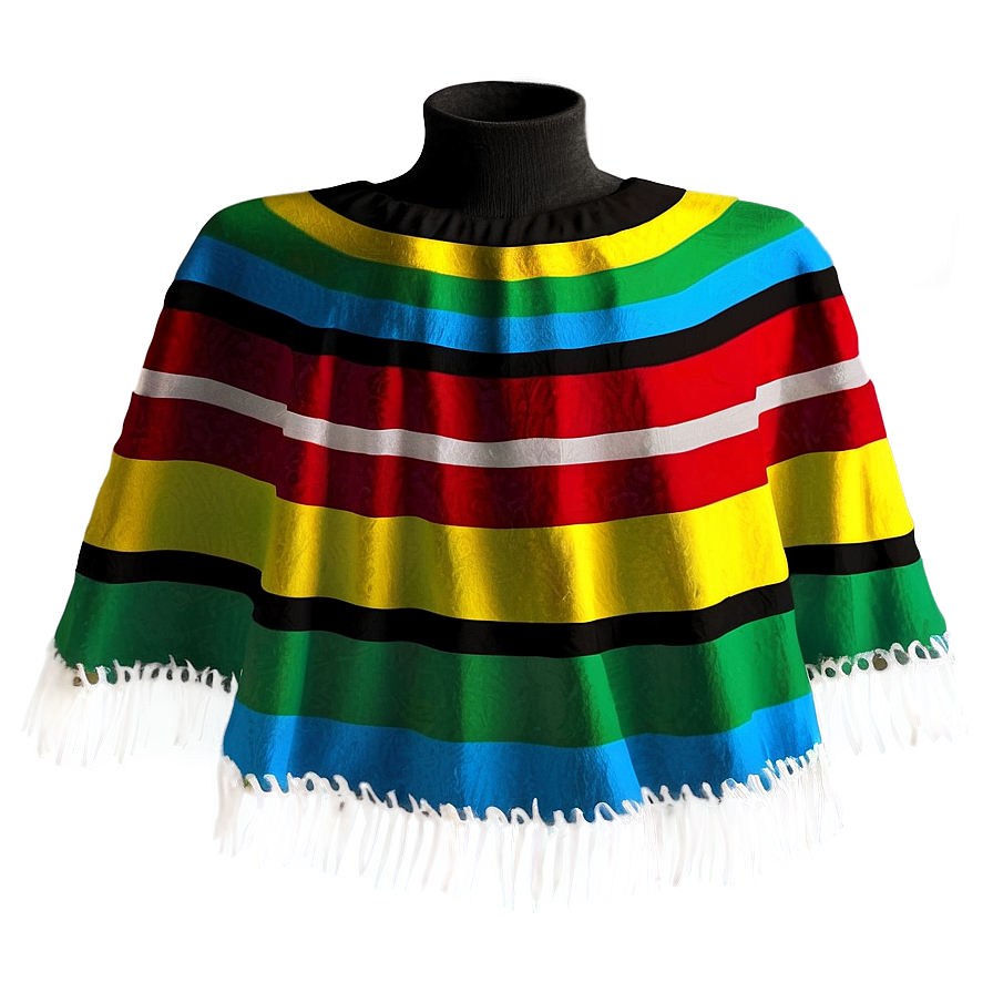 All-season Mexican Poncho Png Esv26 PNG image