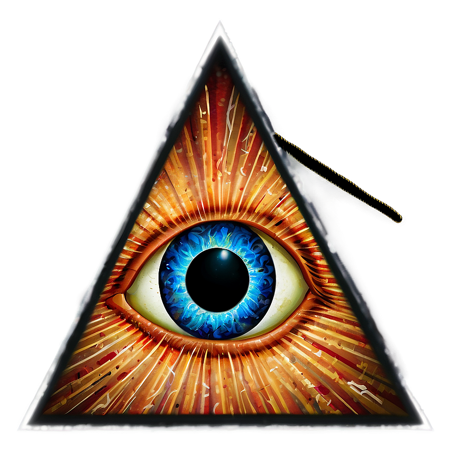 All Seeing Eye In Triangle Png Ffc16 PNG image