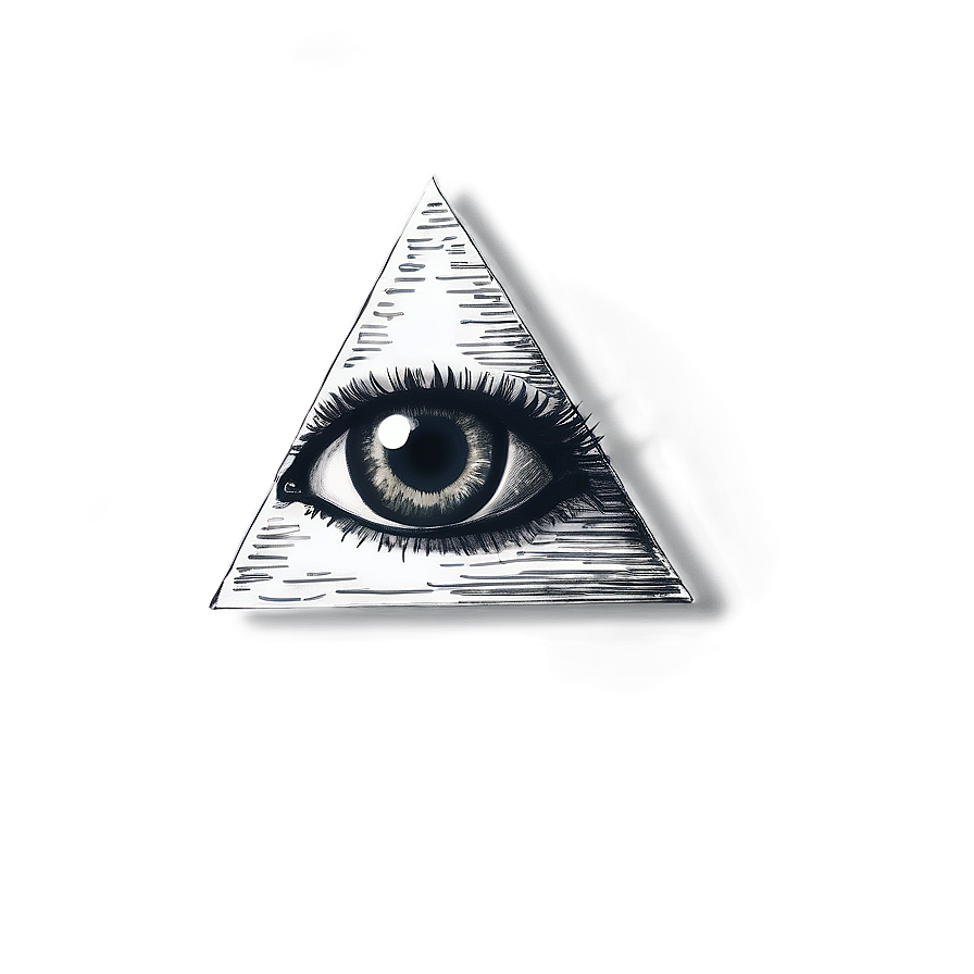 All Seeing Eye Vintage Sketch Png Ebp PNG image