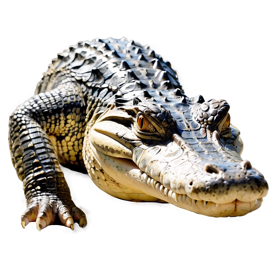 Alligator Sunbathing Png 92 PNG image