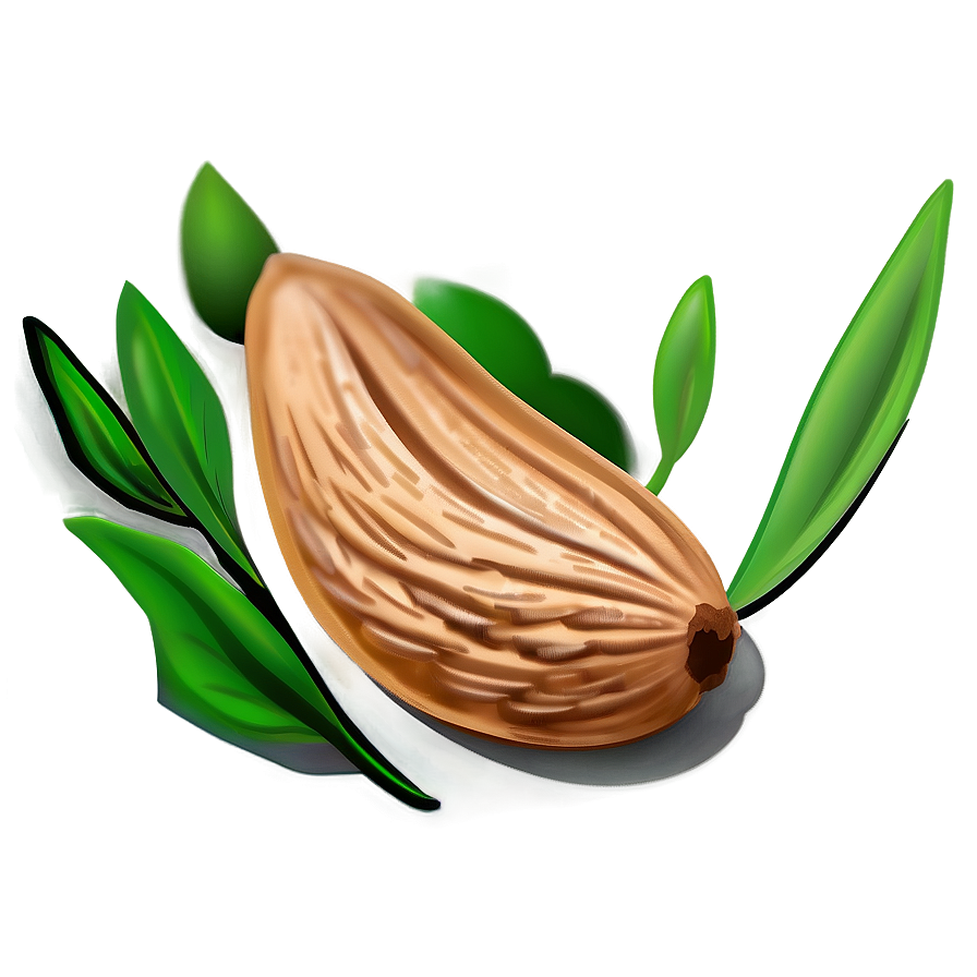 Almond Cartoon Png 34 PNG image