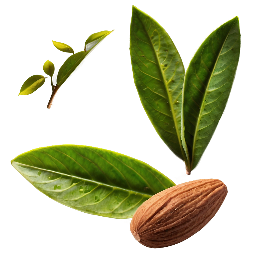 Almond With Leaf Png 05242024 PNG image