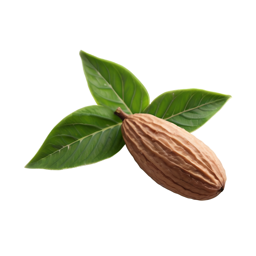 Almond With Leaf Png Gtf PNG image