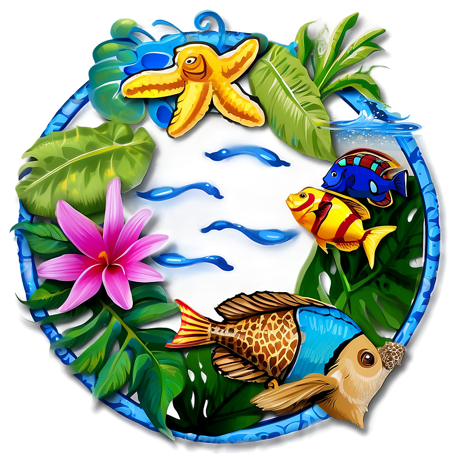 Aloha Ocean Life Png Myr PNG image