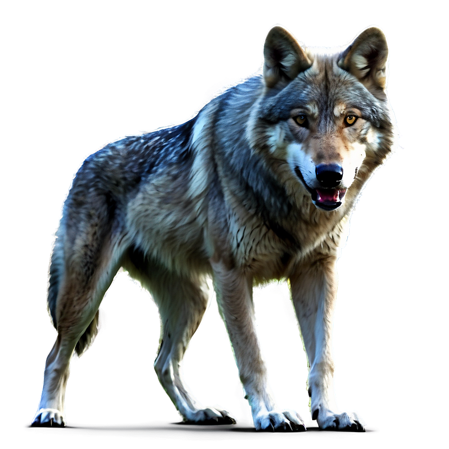 Alpha Wolf In Action Png Jlg PNG image