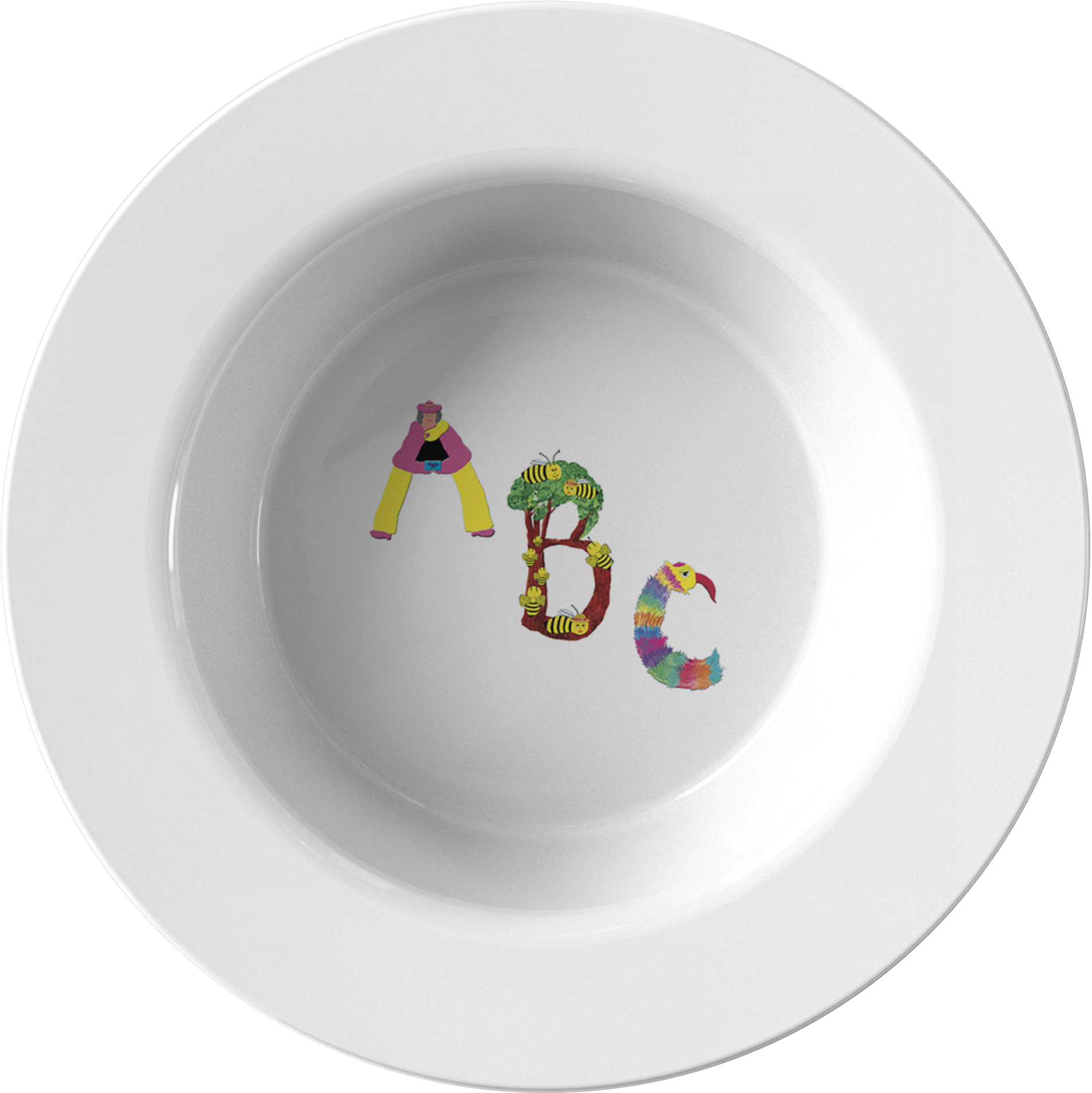 Alphabet Decorated Plate PNG image