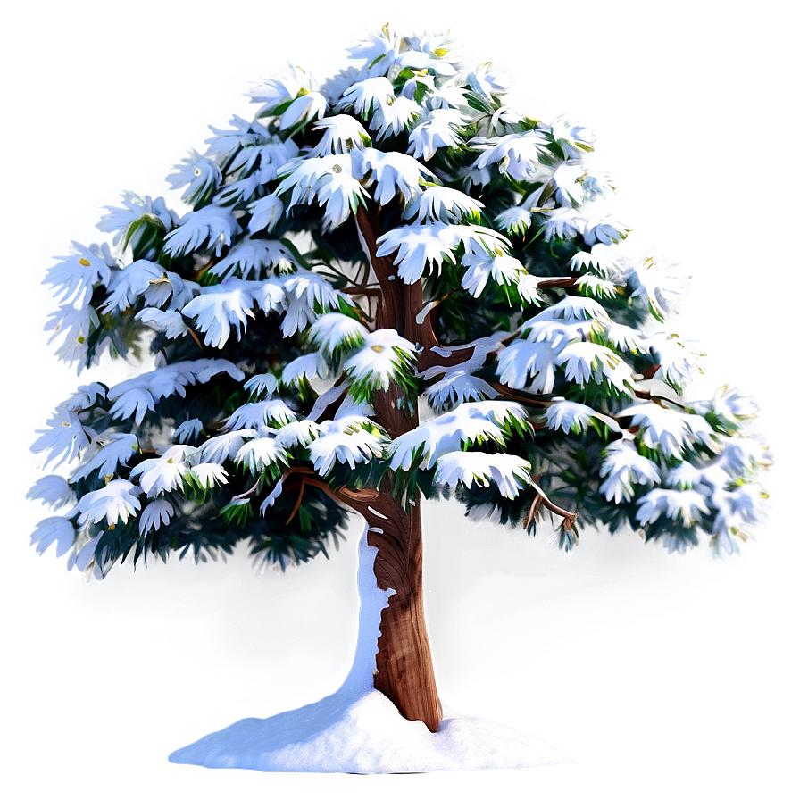 Alpine Snow Tree Png Wde15 PNG image