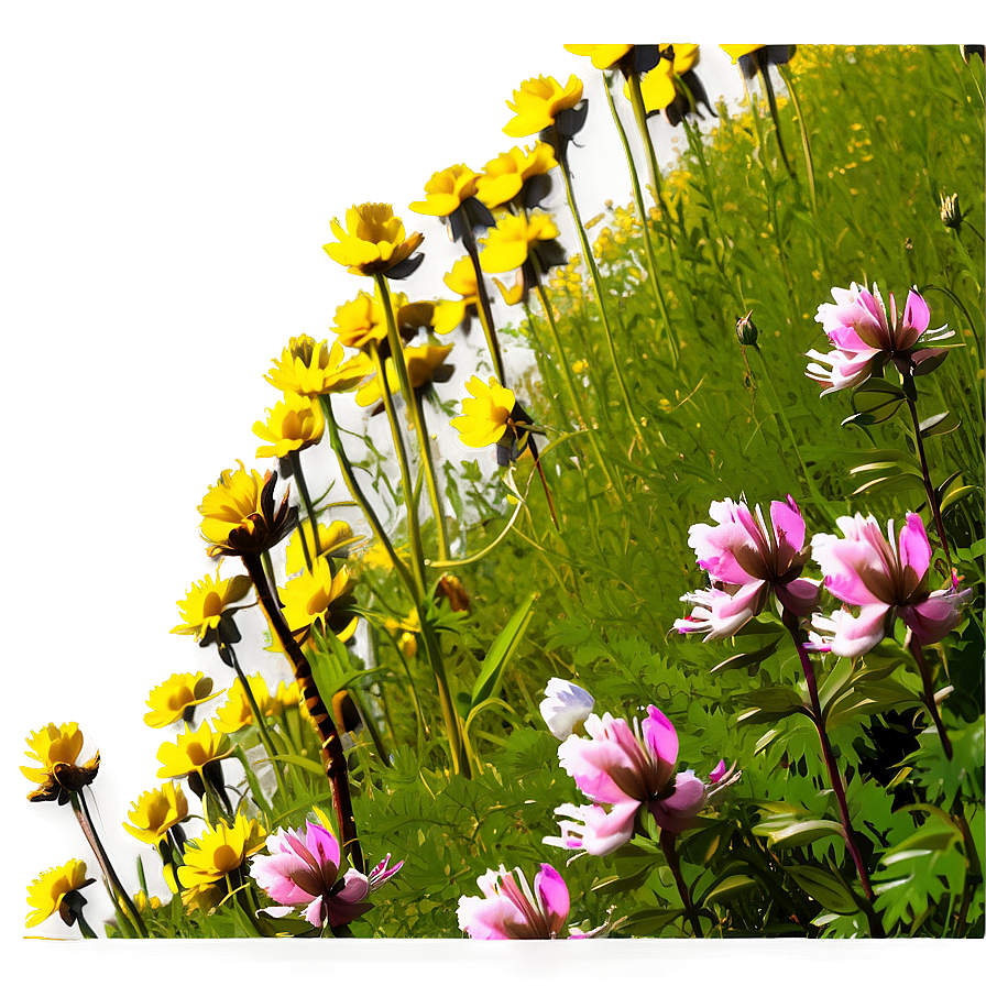 Alpine Wildflowers Panorama Png 06202024 PNG image