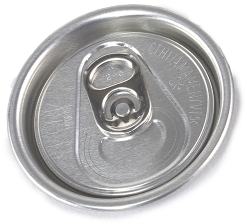 Aluminum Can Top View PNG image