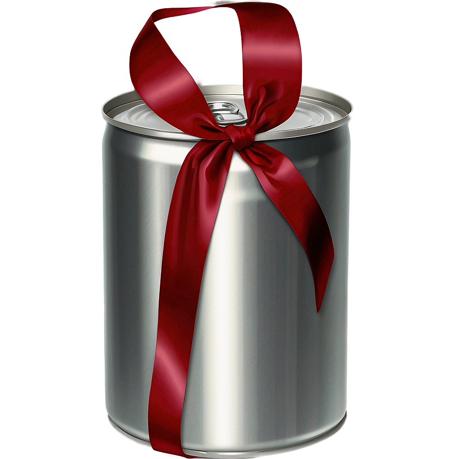 Aluminum Can With Ribbon Png Dvh67 PNG image