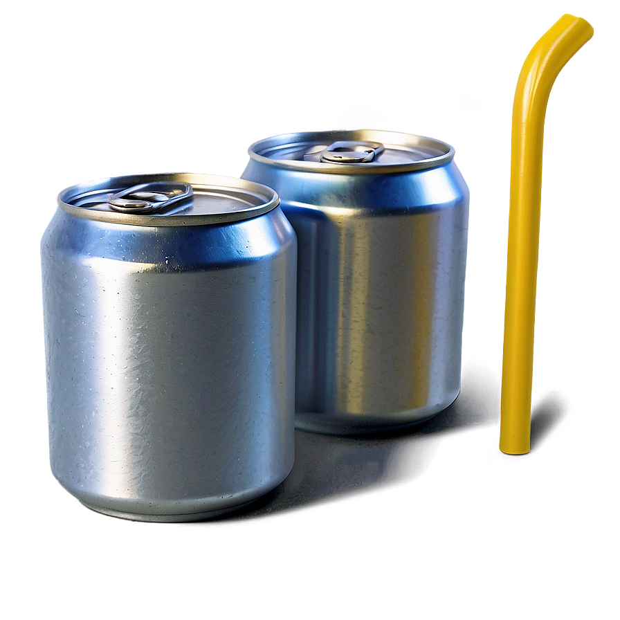 Aluminum Can With Straw Png 25 PNG image