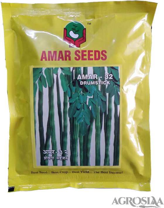 Amar32 Drumstick Seeds Packet PNG image