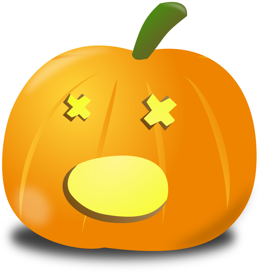 Amazed Pumpkin Emoji PNG image