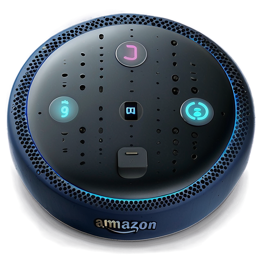 Amazon Echo Dot With Clock Twilight Blue Png Nha PNG image