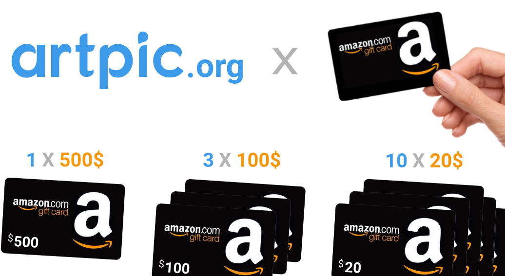 Amazon Gift Card Giveaway Promotion PNG image