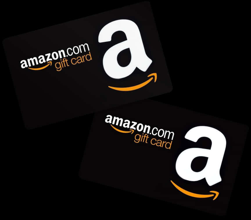 Amazon Gift Cards Black Design PNG image