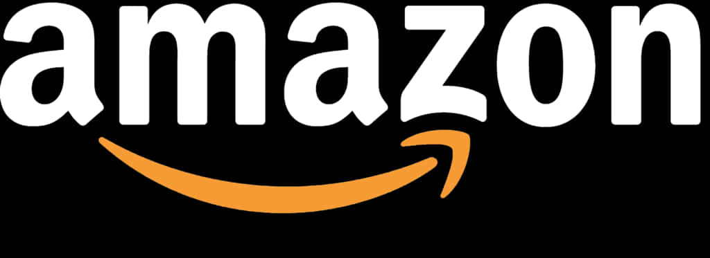 Amazon Logo Black Background PNG image