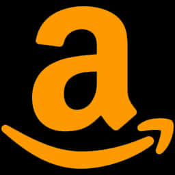 Amazon Logo Orangeon Black PNG image