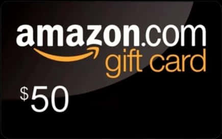 Amazon50 Dollar Gift Card PNG image