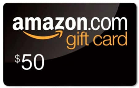 Amazon50 Dollar Gift Card PNG image