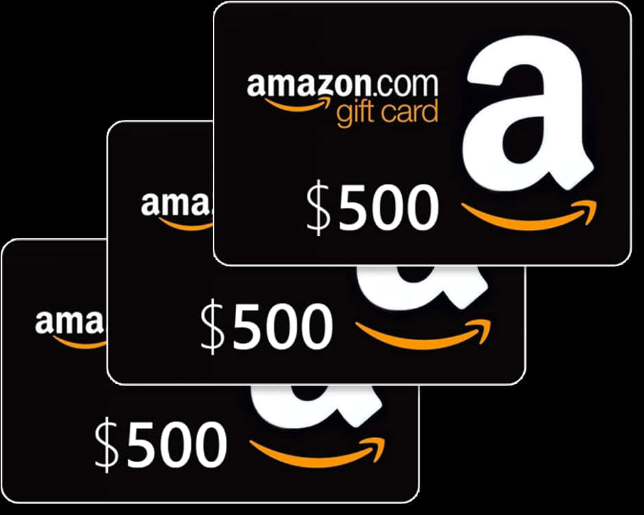 Amazon500 Dollar Gift Cards PNG image