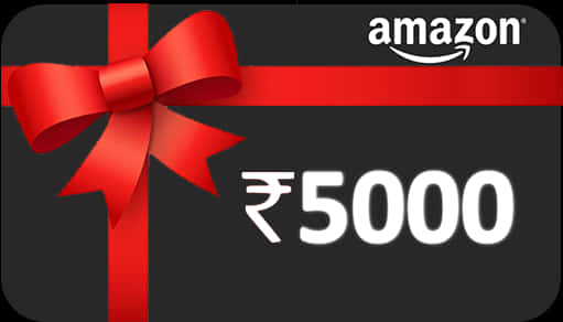 Amazon5000 I N R Gift Card PNG image