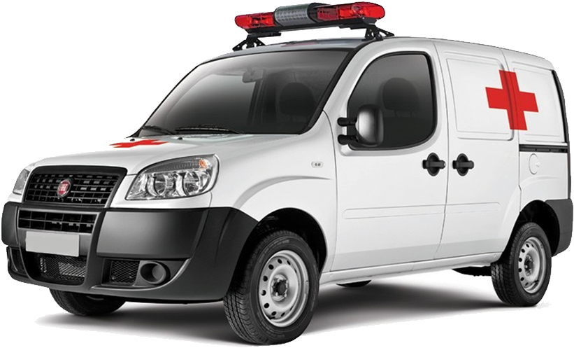 Ambulance Van Side View PNG image