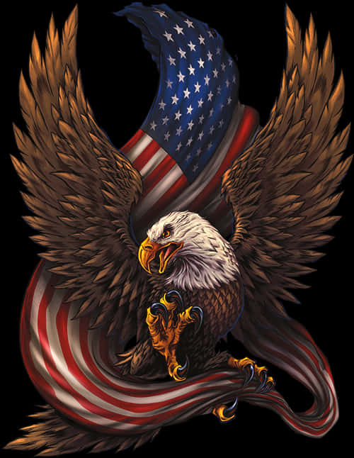 American Eagle Patriotic Symbol PNG image