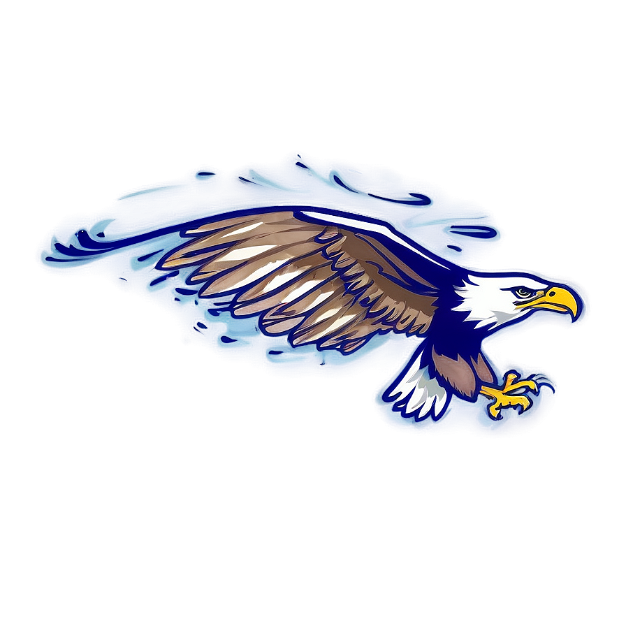 American Eagle Sketch Png 06122024 PNG image