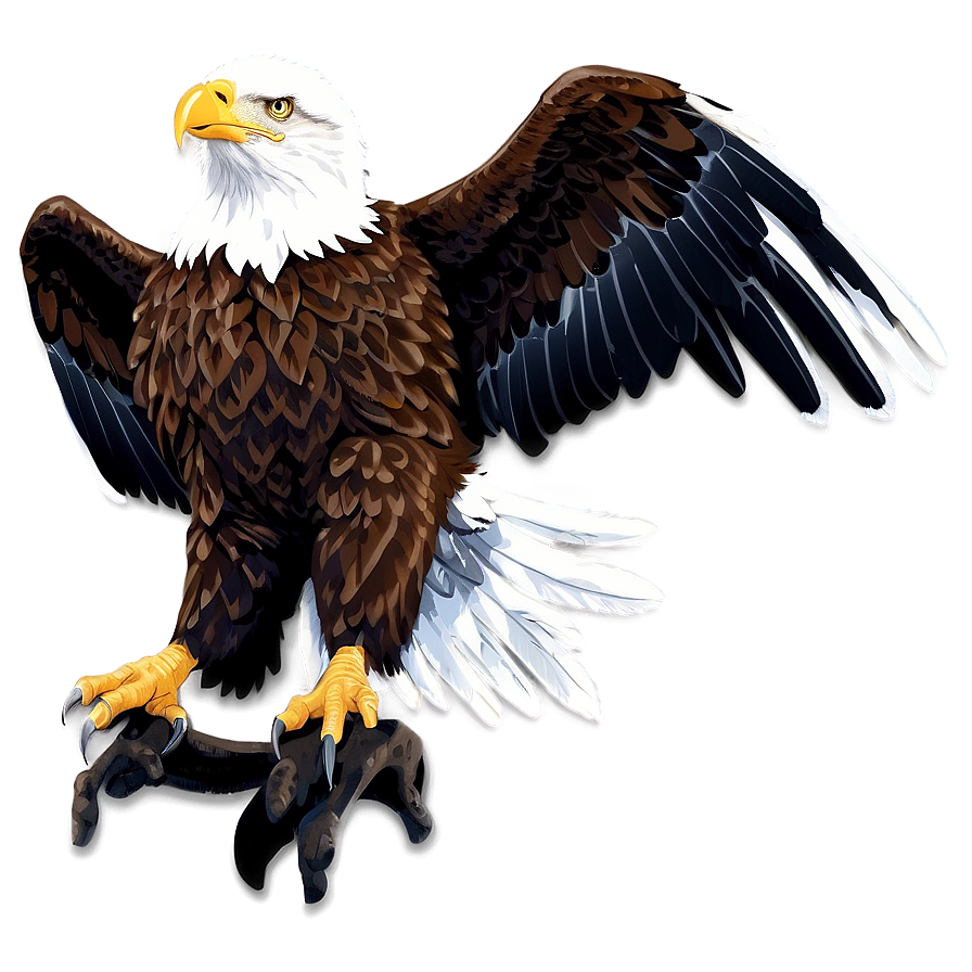 American Eagle Wings Spread Png Snf PNG image