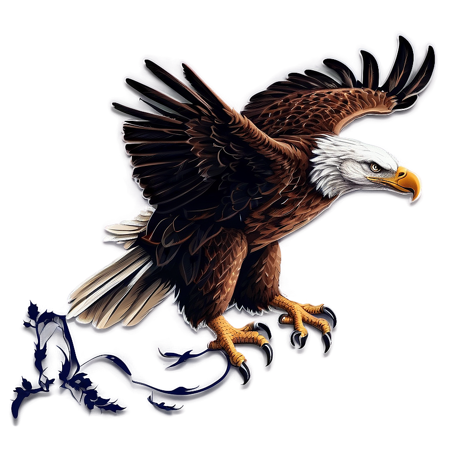 American Eagle With Flag Png Xtl PNG image