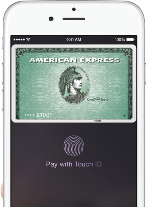 American Express Mobile Payment Touch I D PNG image