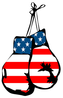 American Flag Boxing Gloves PNG image
