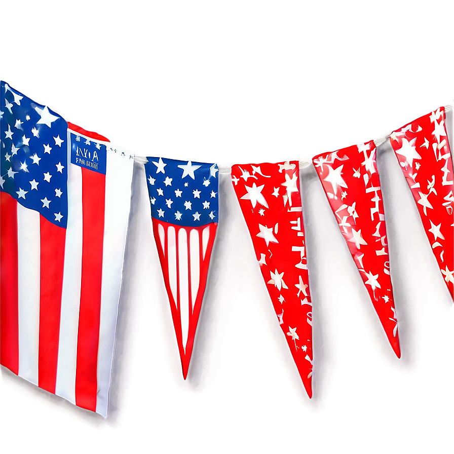 American Flag Bunting Png Iqt PNG image