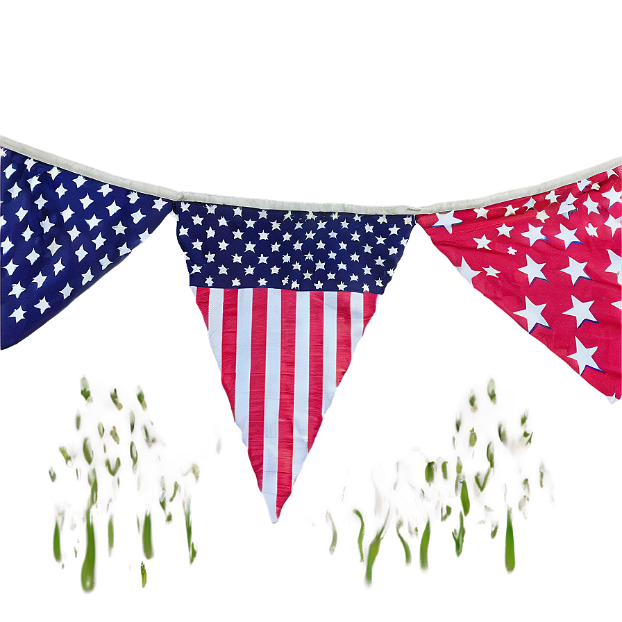 American Flag Bunting Png Rbo48 PNG image