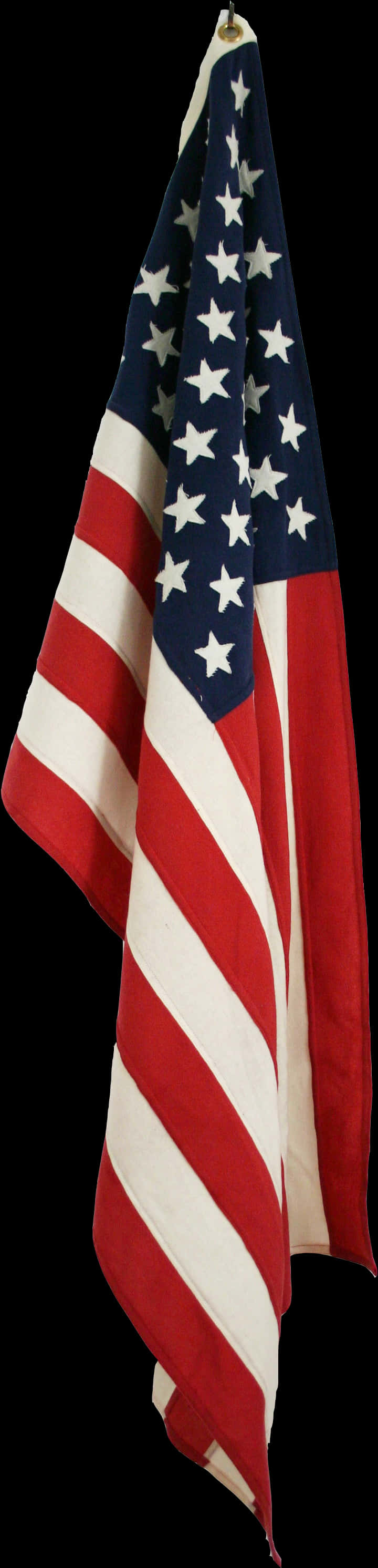 American Flag Draped Folded PNG image