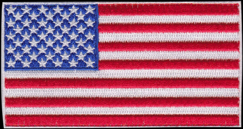 American Flag Embroidered Texture PNG image