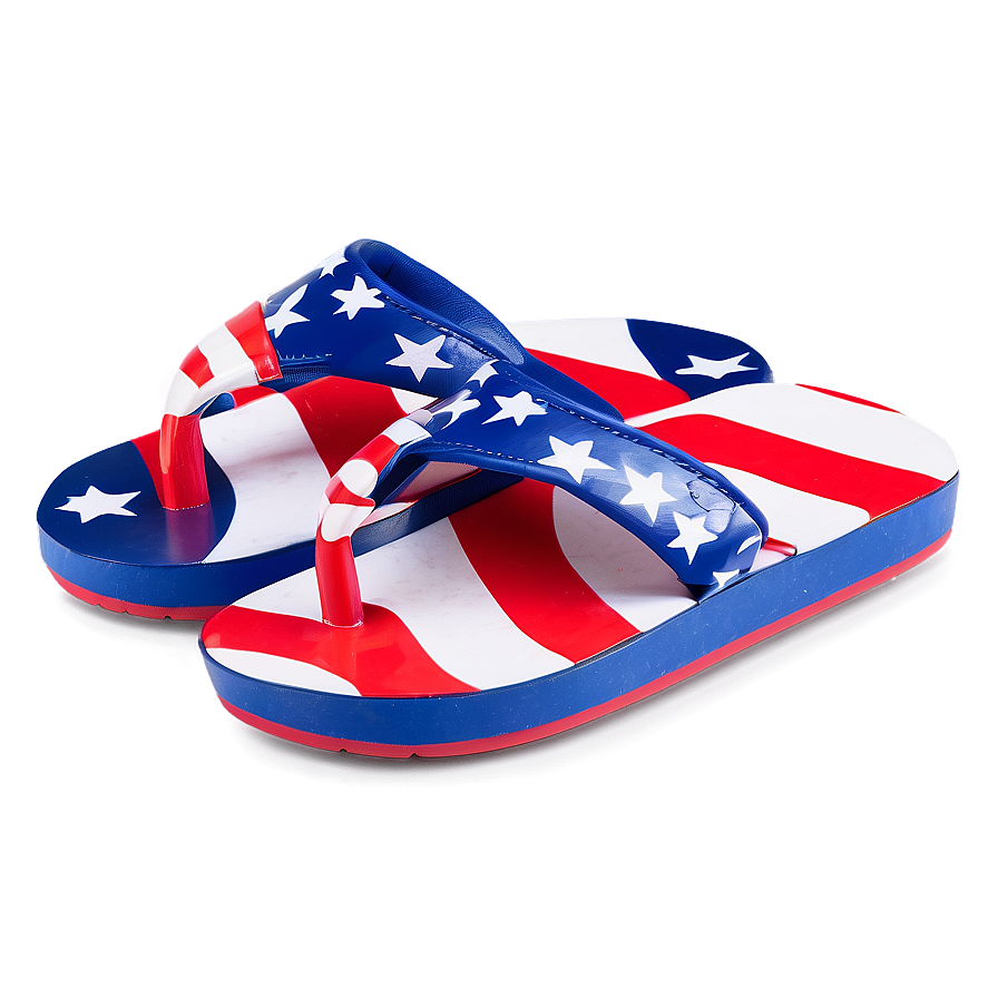 American Flag Flip Flops Png Itn PNG image