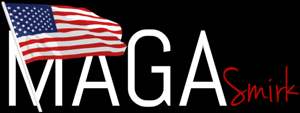 American Flag M A G A Graphic PNG image