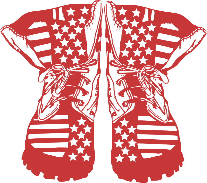 American Flag Sneakers Graphic PNG image