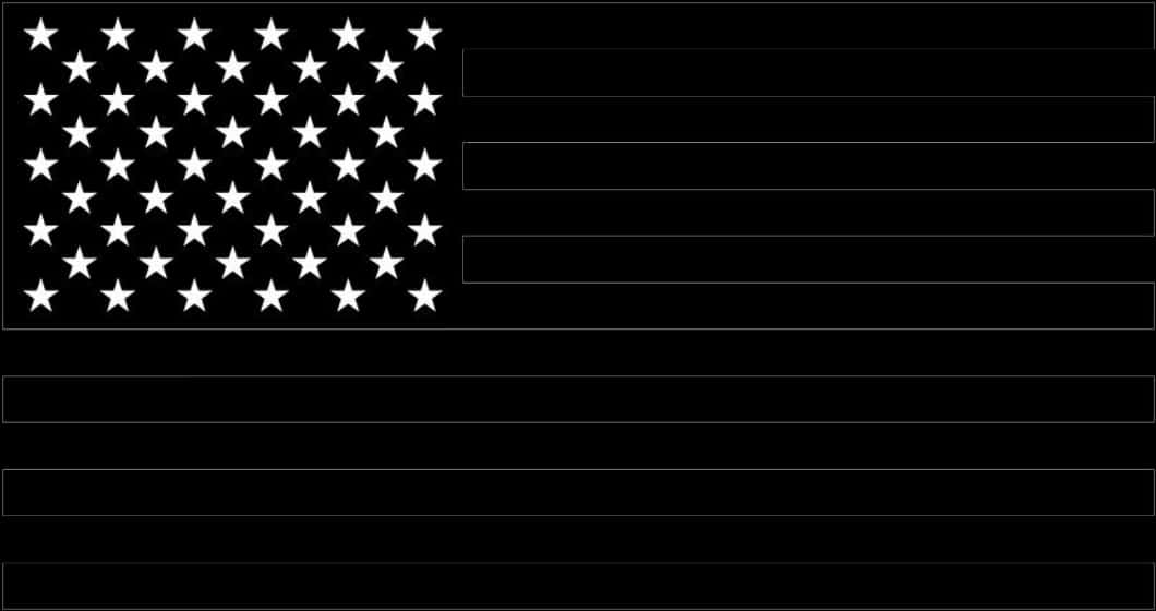 American Flag Starsand Stripes Outline PNG image
