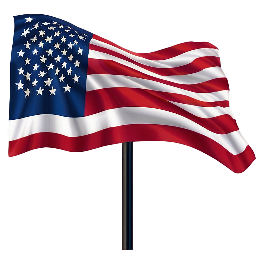American Flag With Pole Png Clipart 98 PNG image