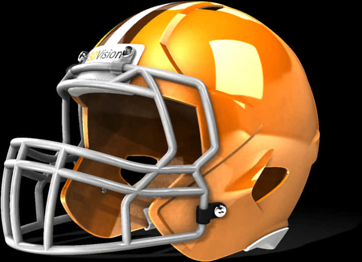 American Football Helmet3 D Render PNG image