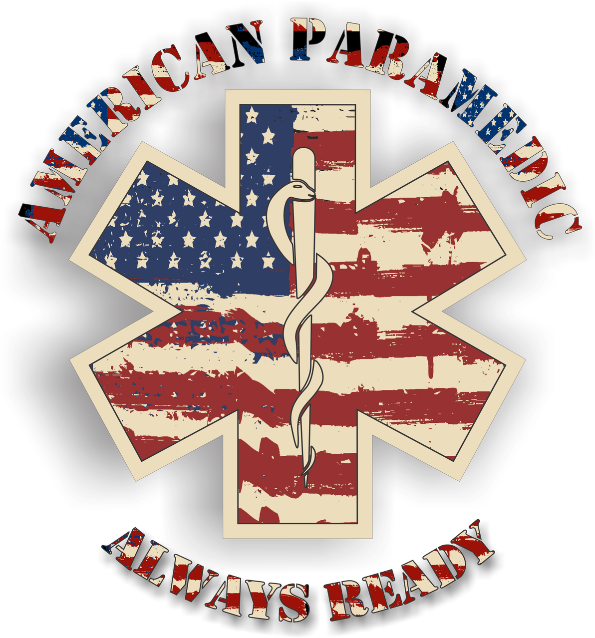 American Paramedic Emblem PNG image