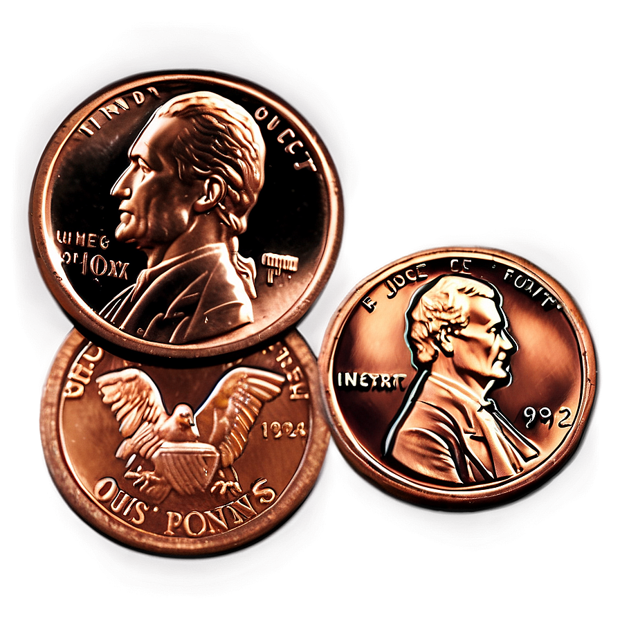 American Pennies Png 06212024 PNG image