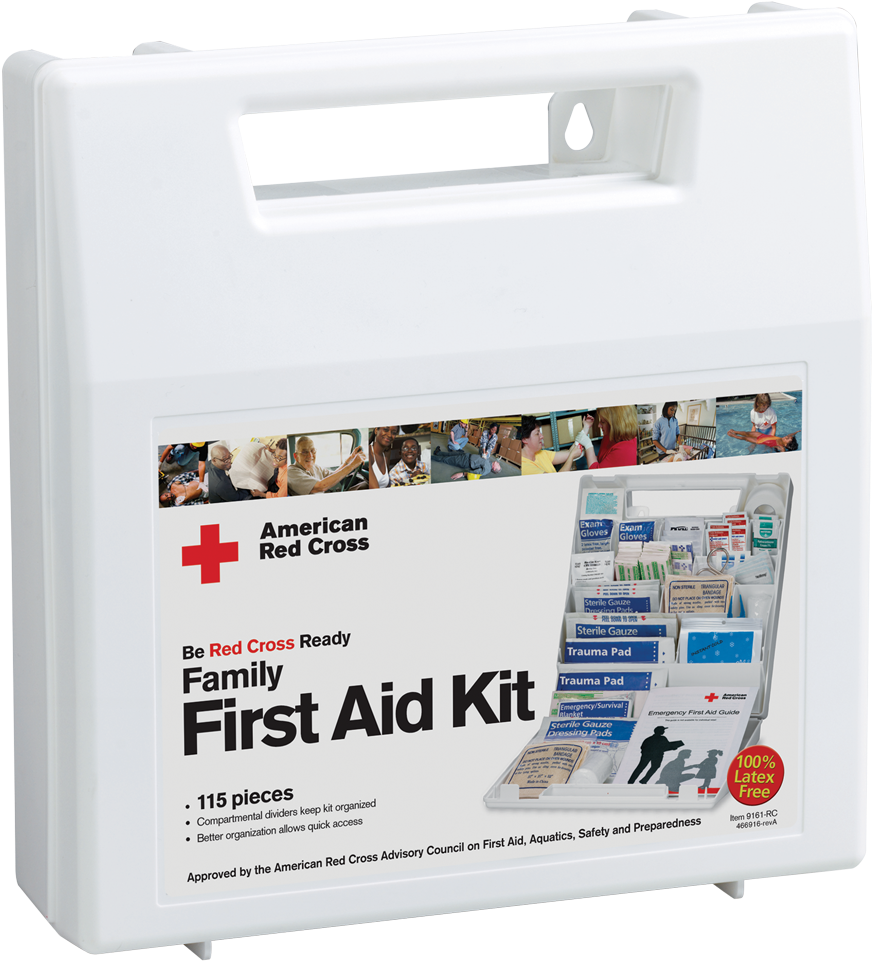 American Red Cross Family First Aid Kit PNG image