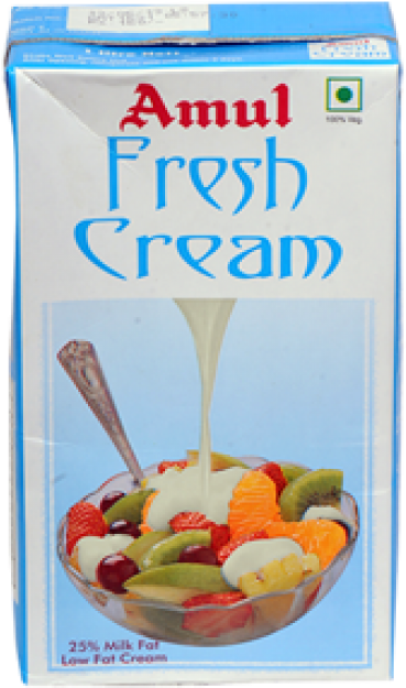 Amul Fresh Cream Packaging PNG image