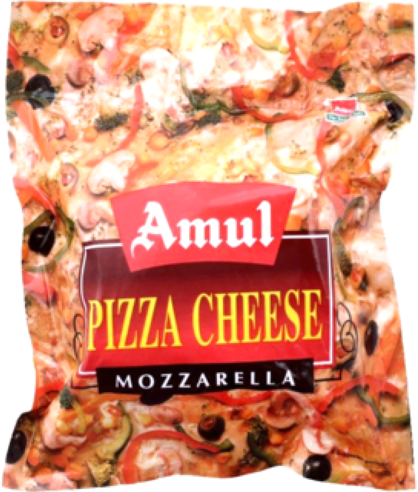 Amul Pizza Cheese Mozzarella Package PNG image